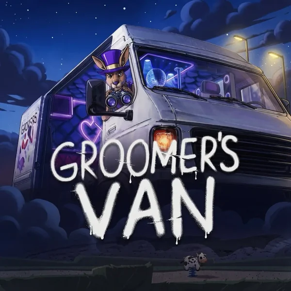 Groomer's Van slot tile with a van at night