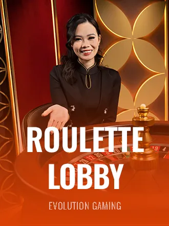 Evolution roulette lobby tile with a live dealer at the wheel