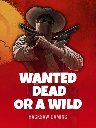 Wanted Dead or a Wild slot tile with a masked outlaw